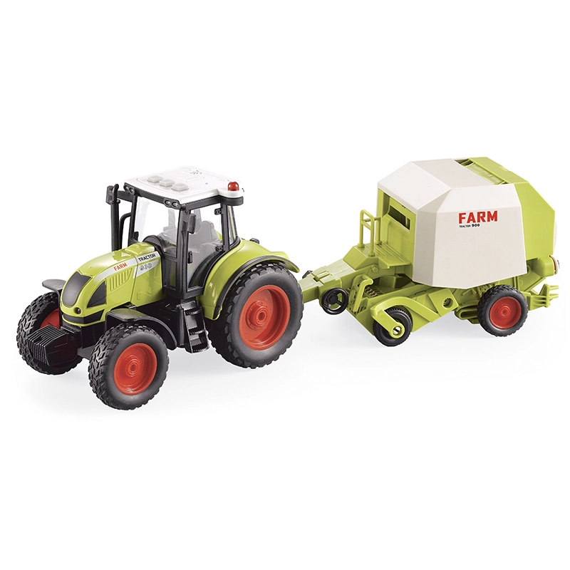 Levně Farmářský traktor s přívěsem 1:16 se světly a zvuky