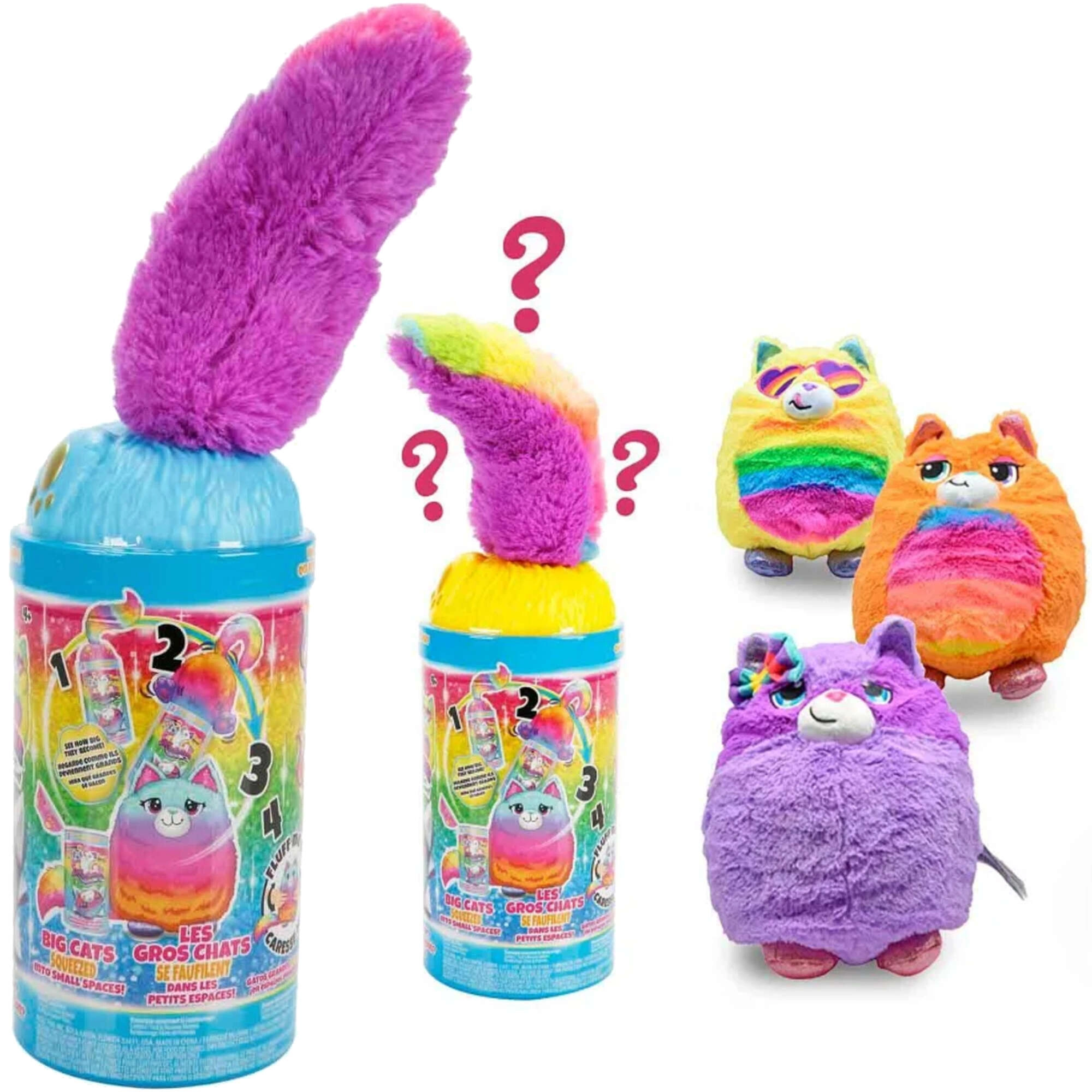 Plyšový překvapení kocourek MISFITTENS Rainbow Cats série 4 24 cm