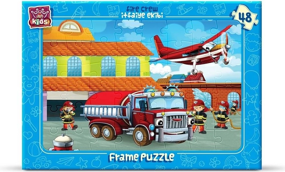 Dětské puzzle Parta hasičů 48 dílků