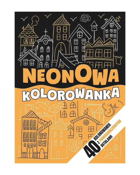 Neonová omalovánka – oranžová
