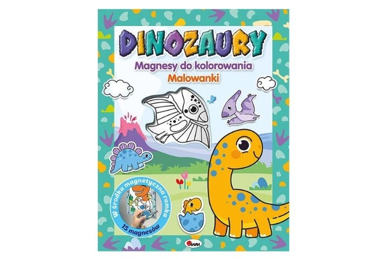 Magnety k vybarvování Dinozaury