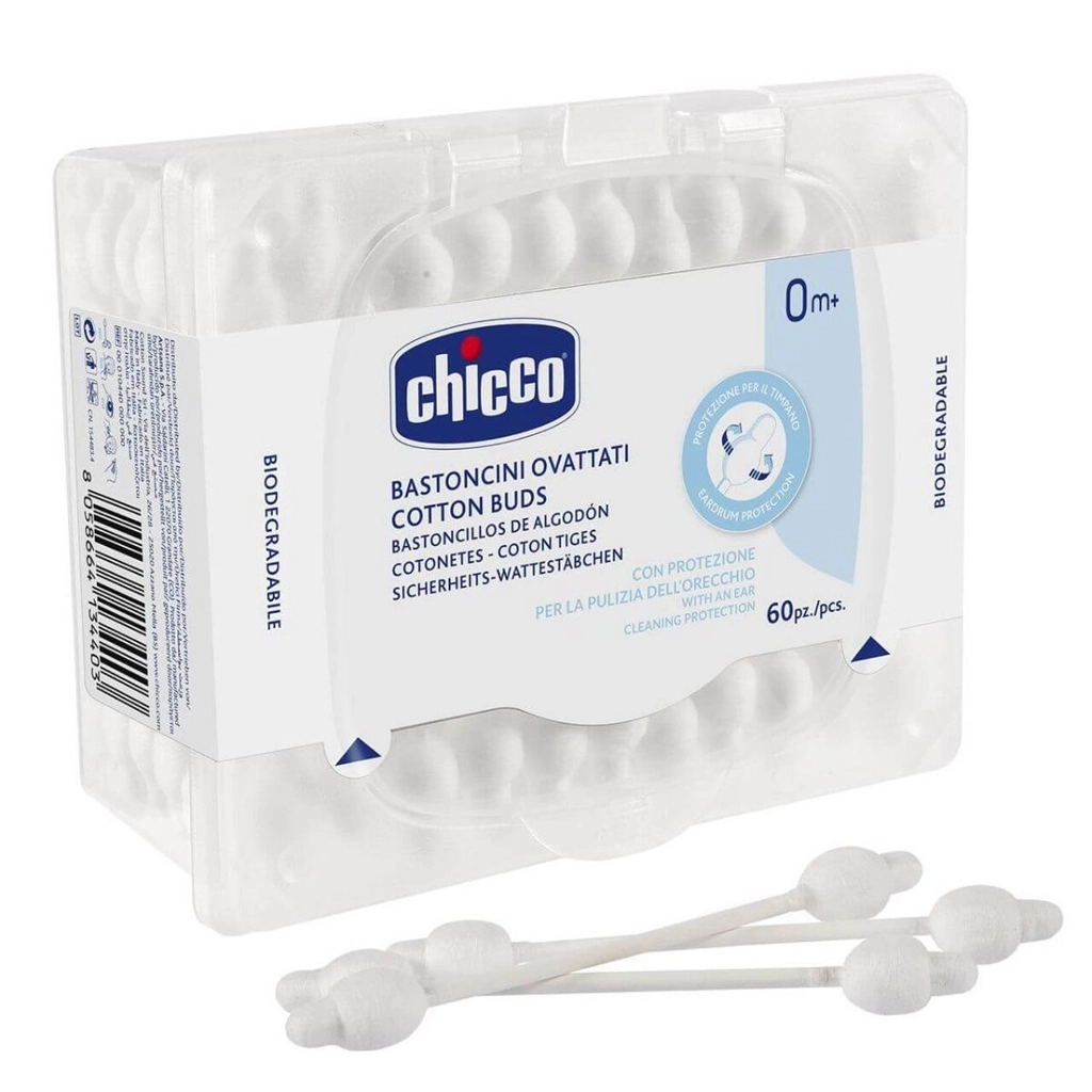 Chicco Cotton Buds vatové tyčinky pro děti 60 ks