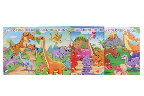 Omalovánky dinosauři se samolepkami
