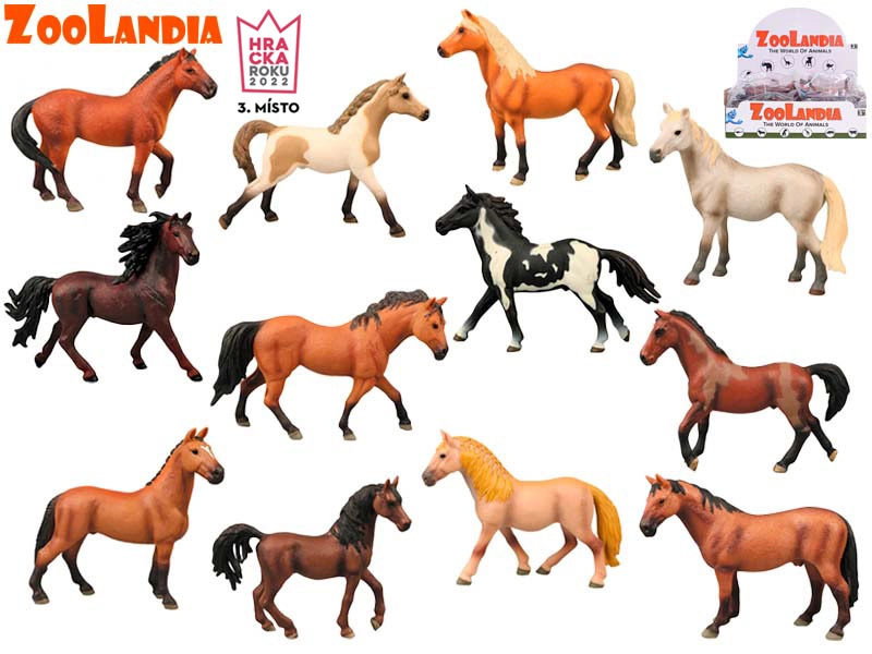 Zoolandia plastový kůň 14 cm – 12 druhů