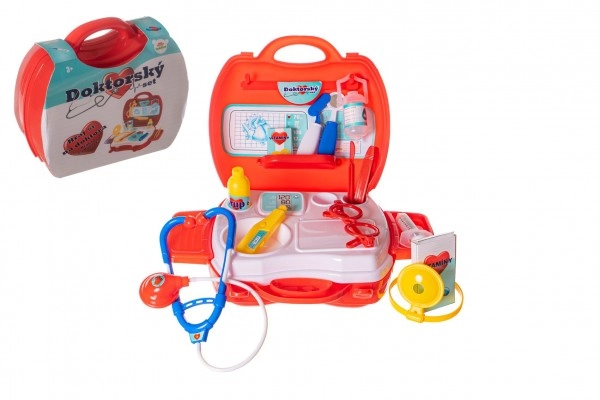 Levně Teddies Sada doktor/lékař plast v plastovém kufříku 24x22x9cm v sáčku