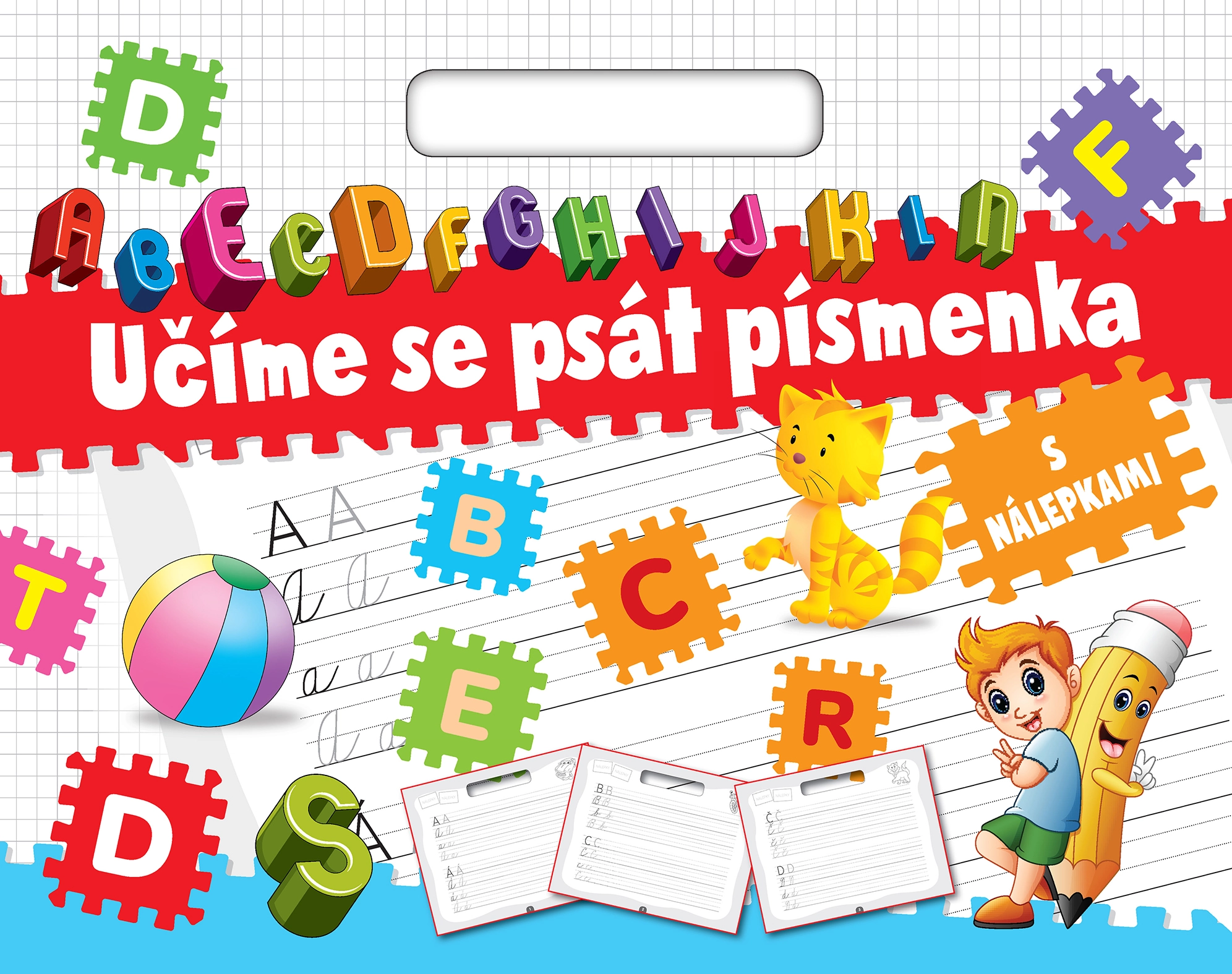 Levně Učíme se psát písmenka s nálepkami