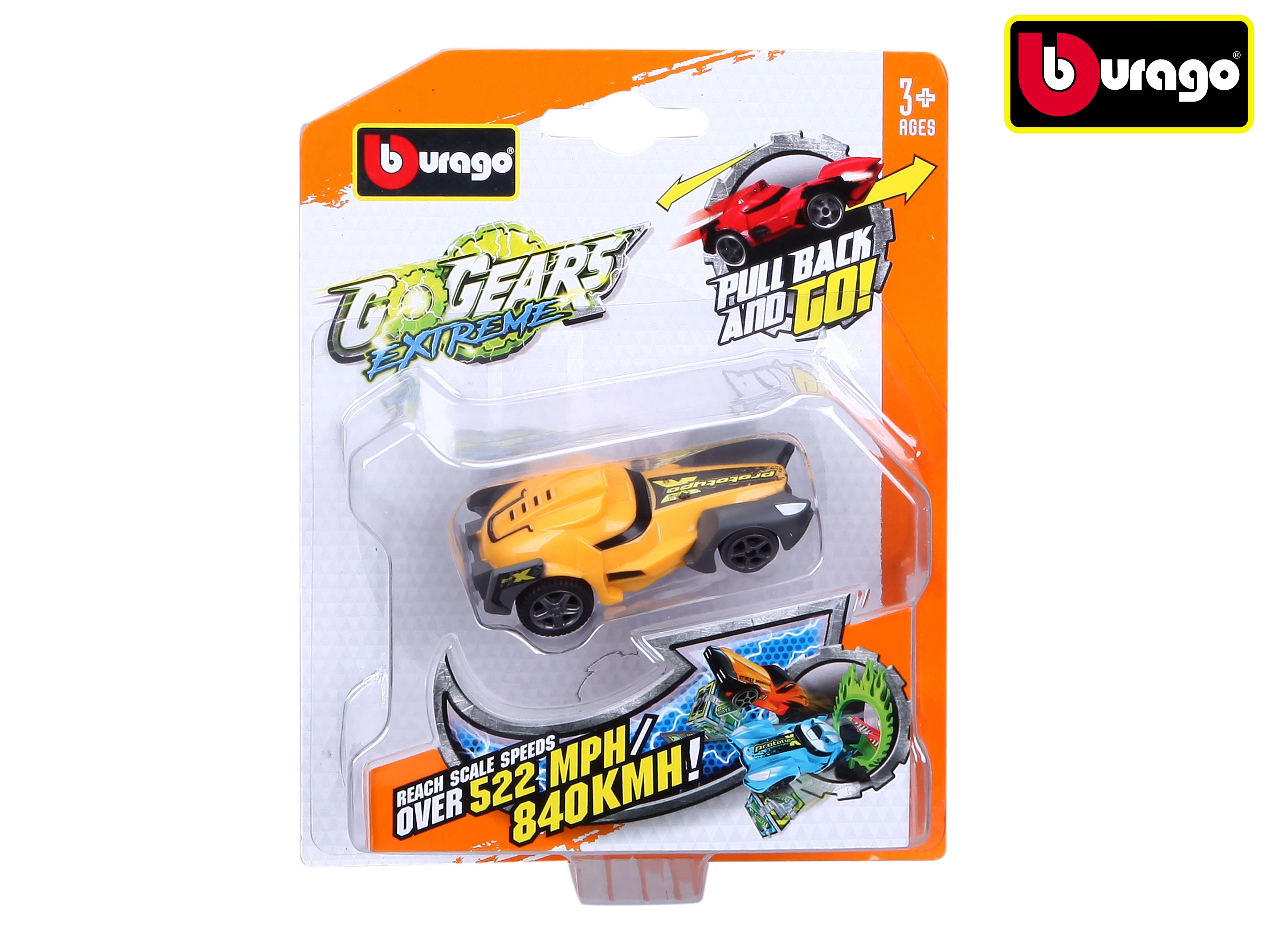Levně Bburago GoGears Extreme autíčka na zpětné natažení