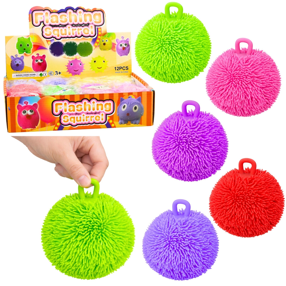 Senzorický míček s LED světlem proti stresu, mix barev