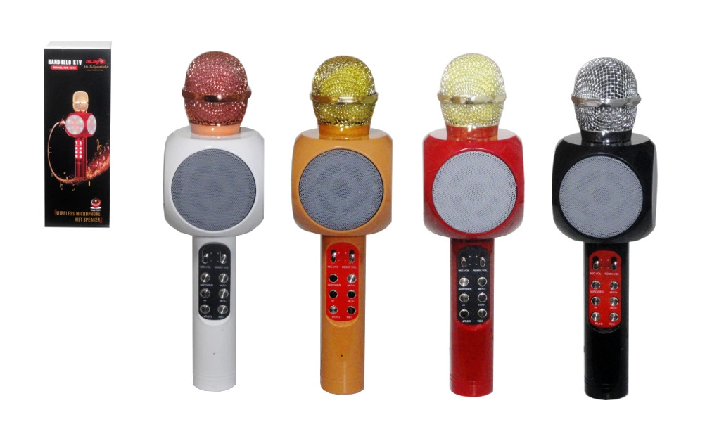 Bluetooth dětský mikrofon se světlem a zvukem - 1 kus