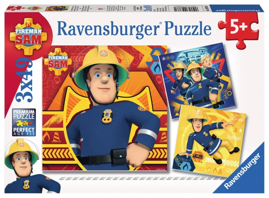 Ravensburger puzzle Požárník SAM – 3×49 dílků