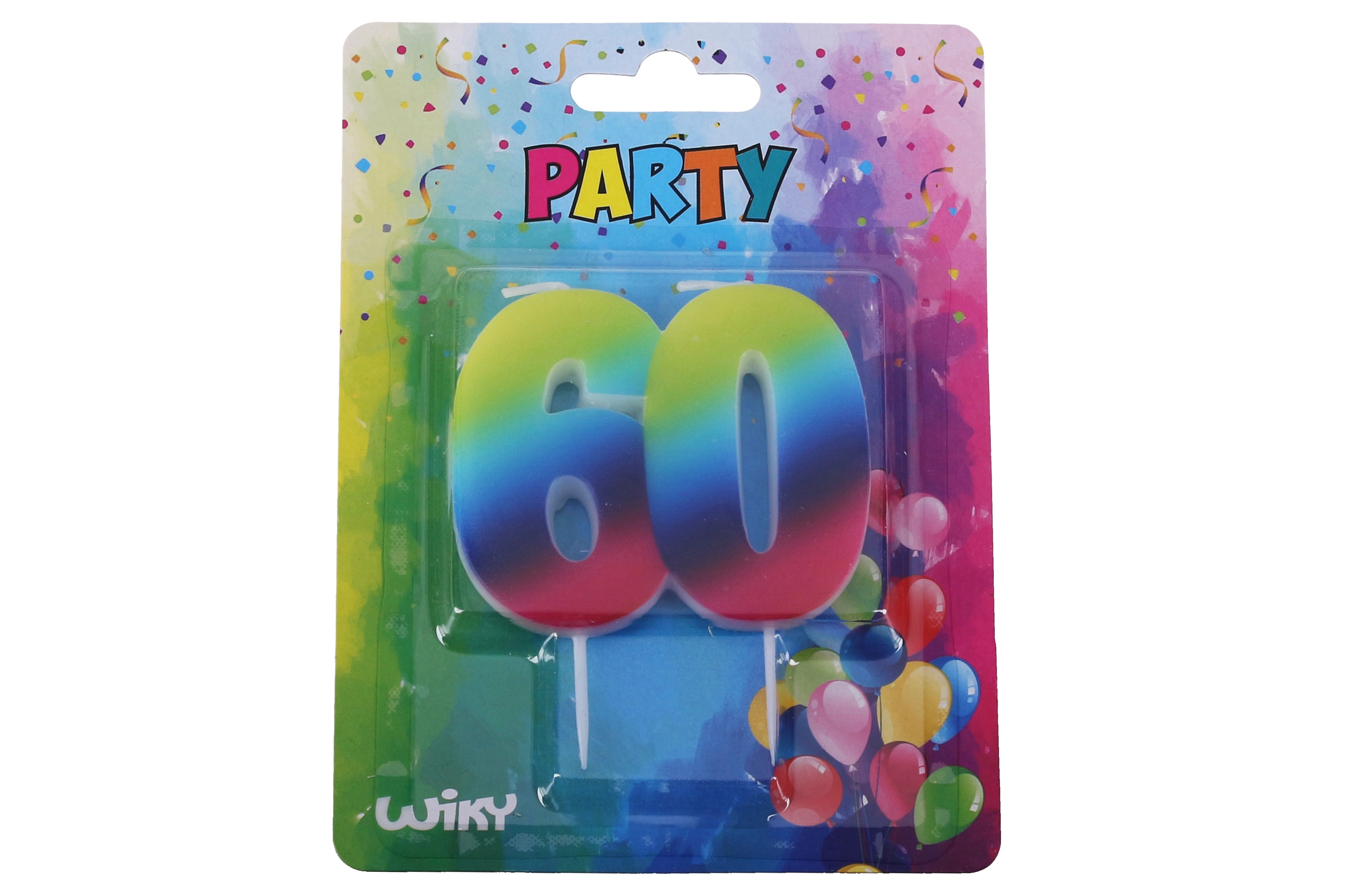 Levně Wiky Párty svíčka číslo 60 Duha