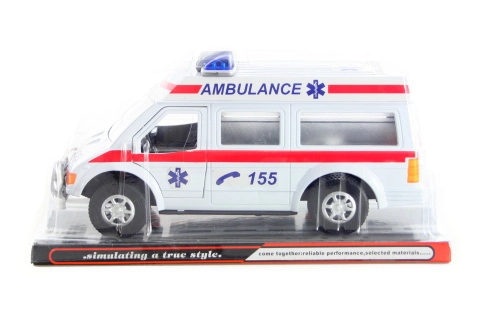 Plastová sanitka na setrvačník s otevíracími dveřmi