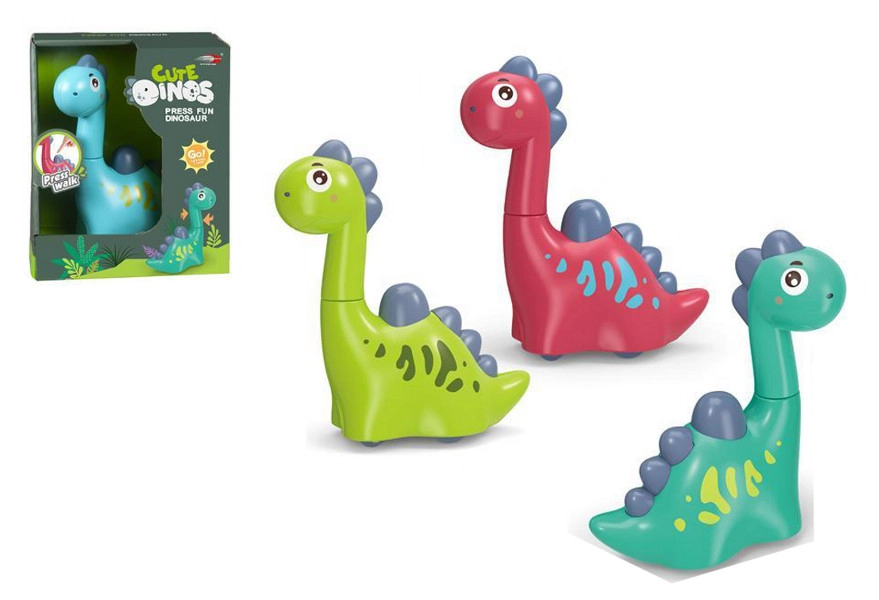 Zábavná hračka pro nejmenší – dinosaurus Press & Go