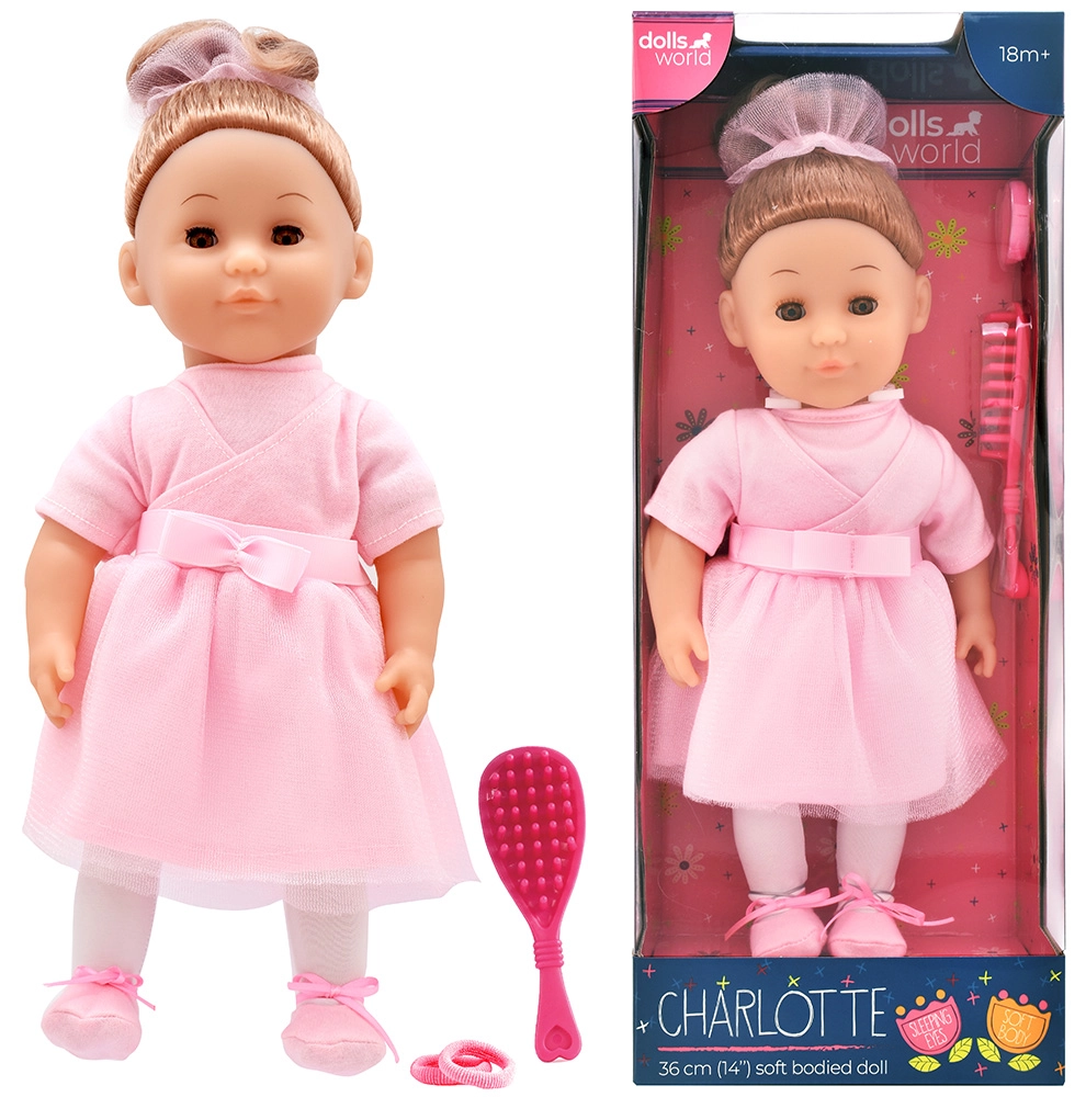 Levně Dolls World módní panenka Charlotte s doplňky 36 cm
