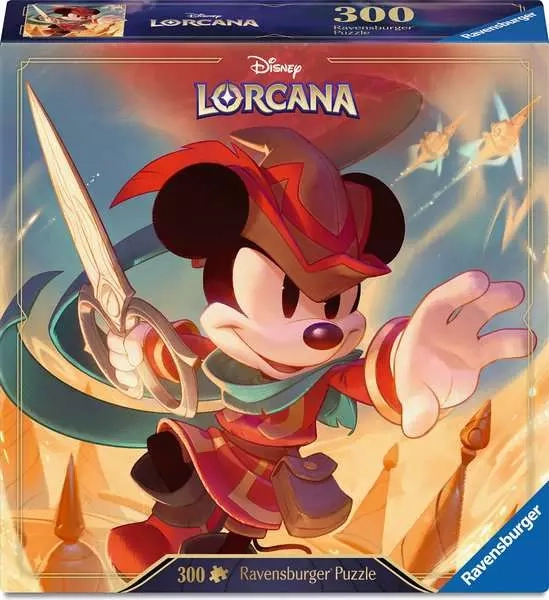 Levně Ravensburger puzzle Disney Lorcana: Mickey Mouse – odvážný krejčík, 300 dílků