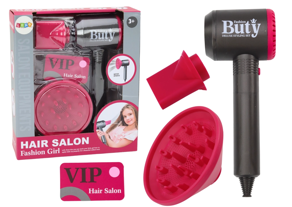 Hračka fén Difuzér Nafukovací vlasový styling pro děti