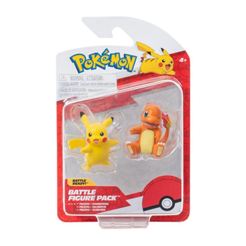 Levně ORBICO Pokémon Asst Charmander&Pikacu Squirtle& Pikacu, Bulbusaur&Pikacu