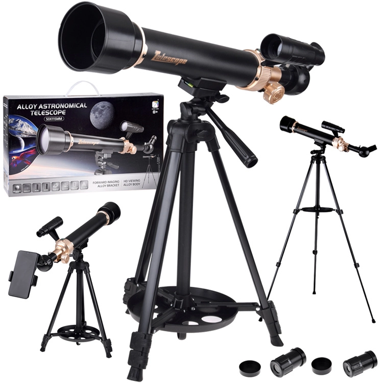 Astronomický teleskop 30x/60x 500 mm se stativem a příslušenstvím
