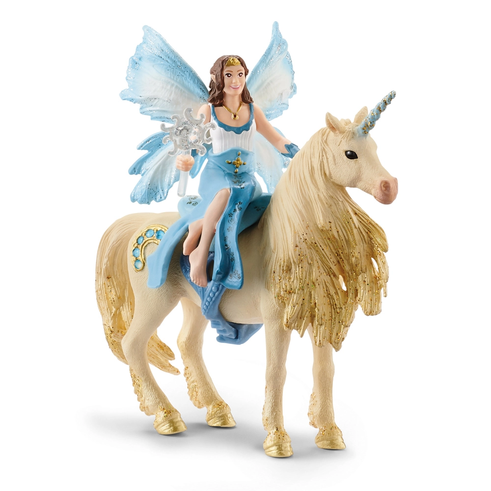 Levně Schleich Eyela rinding on golden unicorn 42508