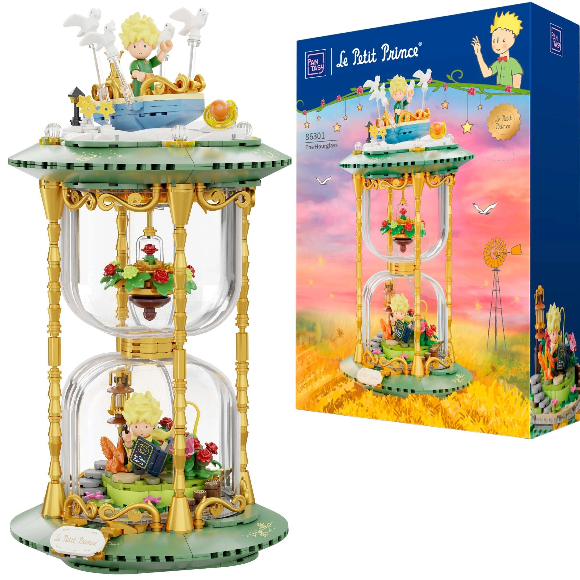 Stavebnice Pantasy Malý princ – klepsydra, 666 dílků