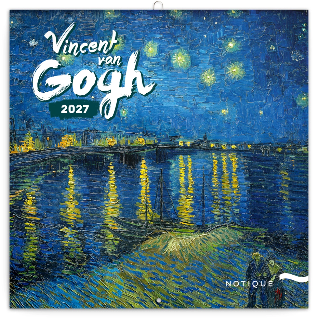 Notique mřížkový poznámkový kalendář Vincent van Gogh 2027 30 × 30 cm