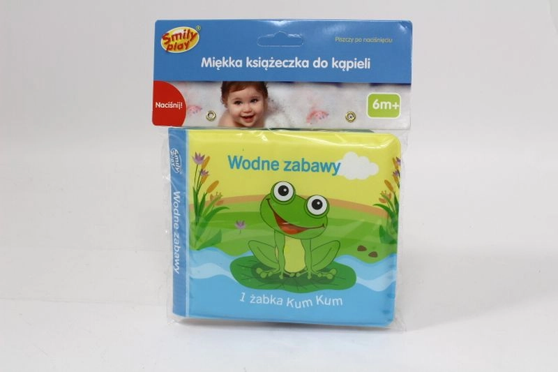 SmilyPlay měkká pískací knížka do koupele se zvířátky