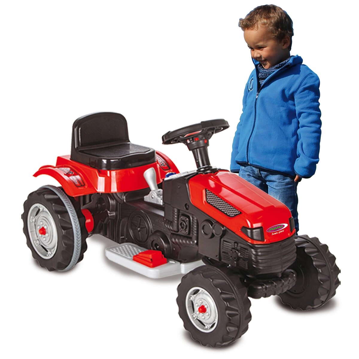 Jamara dětský elektrický traktor Strong Bull červený 6V