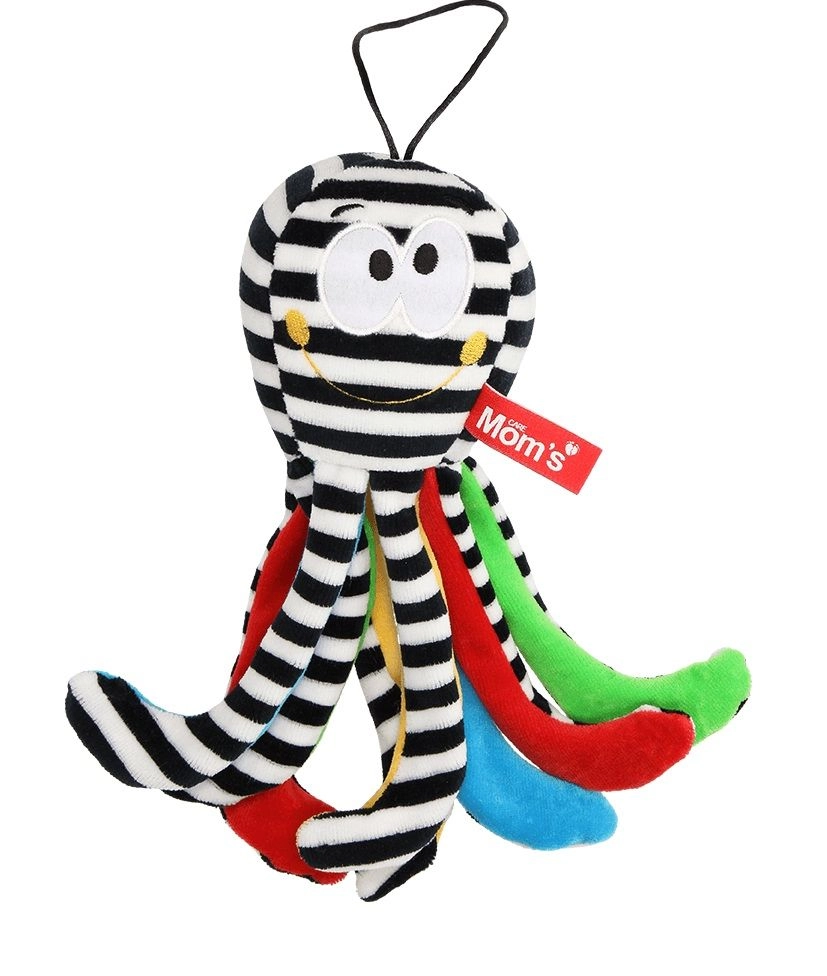 Levně Hencz Toys chobotnička s rolničkou bíločerná