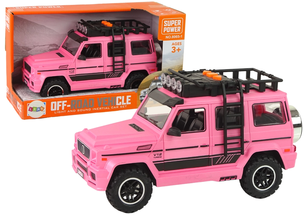 LEANToys Import Auto Off-Road Pink V12 Turbine
