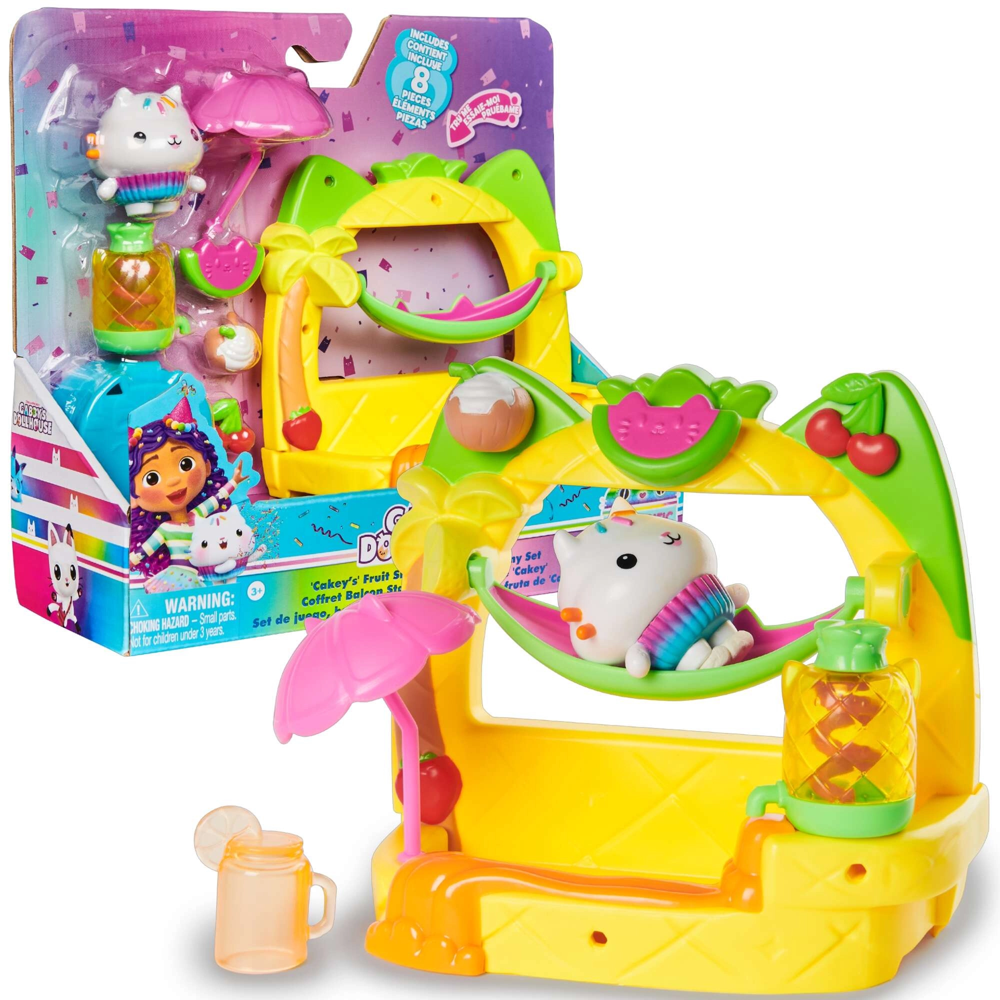 Kocí domek Gabi balkónová smoothie párty s figurkou Cakey a doplňky
