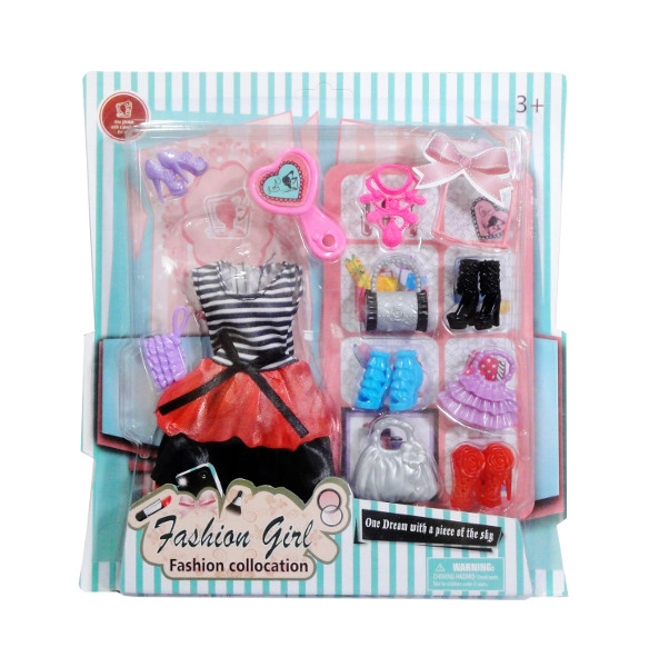 Obleček a doplňky pro panenku 29 cm