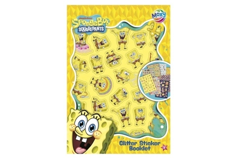 Levně Samolepkový sešit SpongeBob – třpytivé samolepky (8 archů)