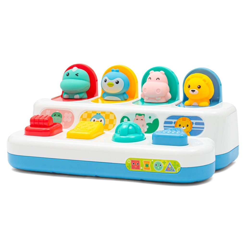 Interaktivní hračka s vyskakovacími zvířátky Baby Mix Peekaboo