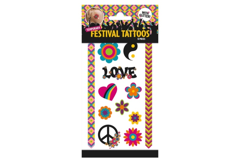 CCG brokátové festivalové tetování – sada 12 ks