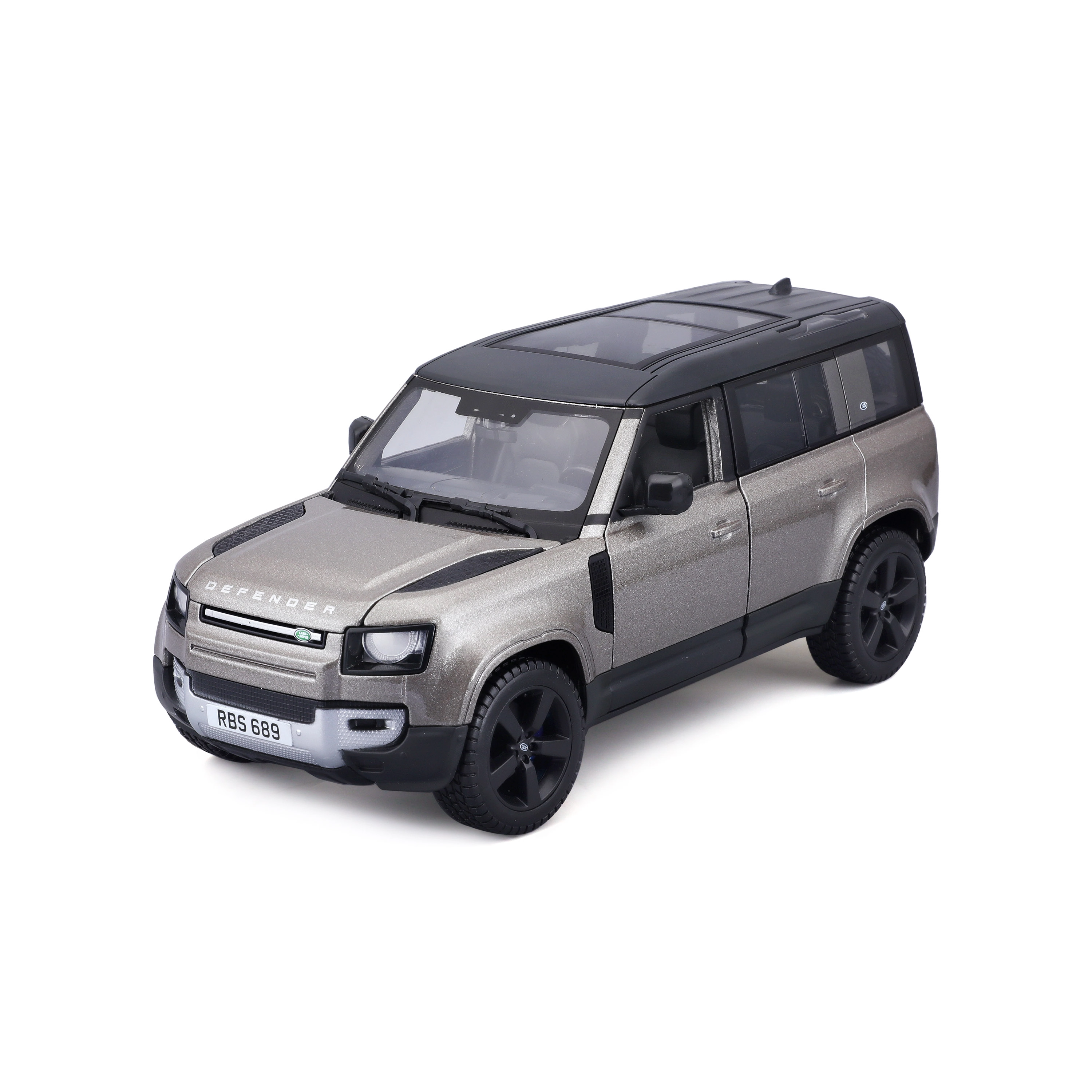 Levně Bburago Plus Land Rover Defender 110 Silver 1:24
