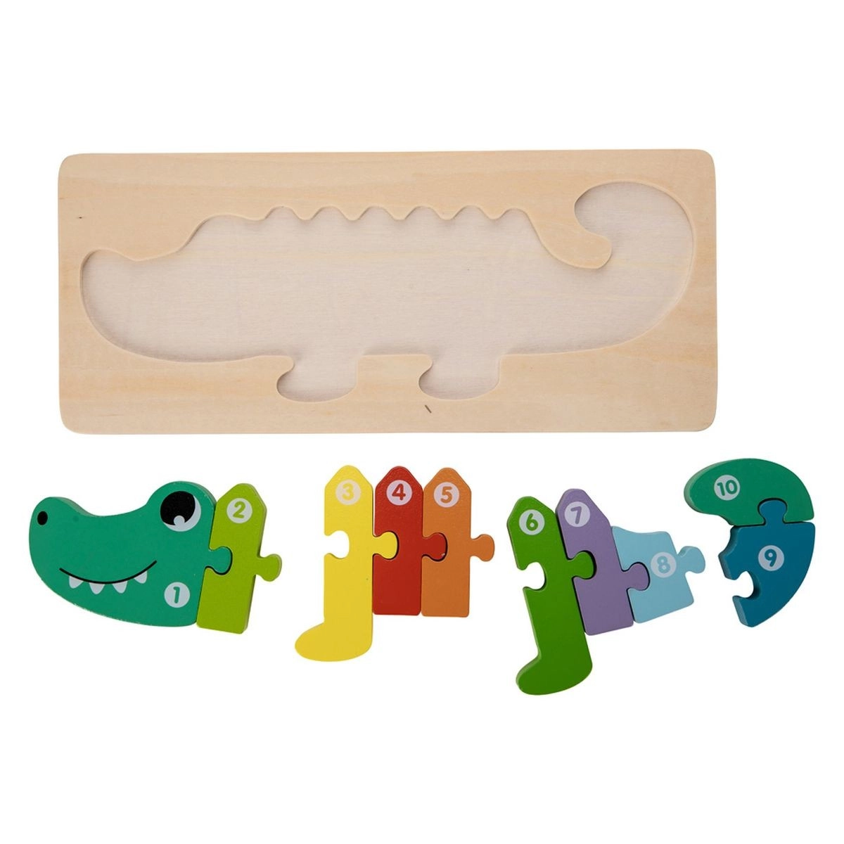 FreeON Free2Play dřevěné puzzle krokodýl