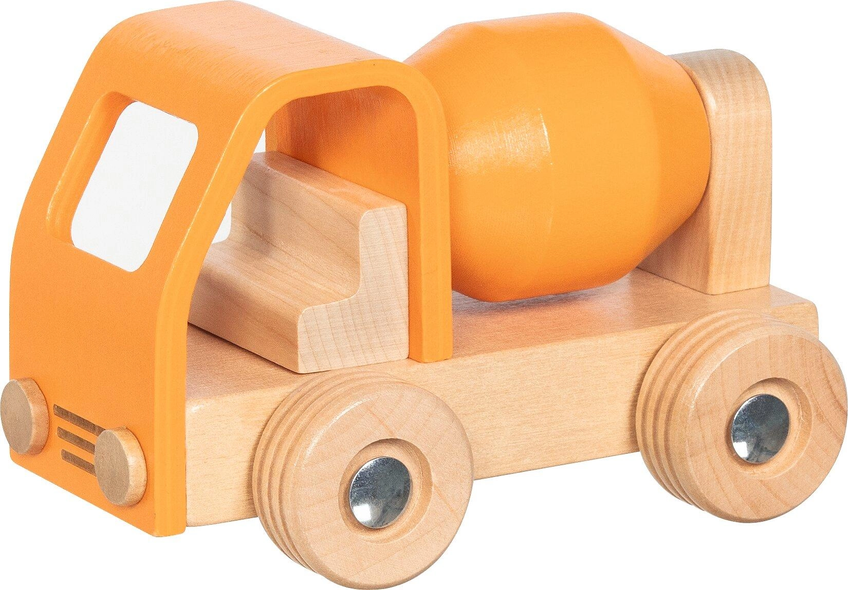 Auto - Dřevěná míchačka oranžová (Goki)