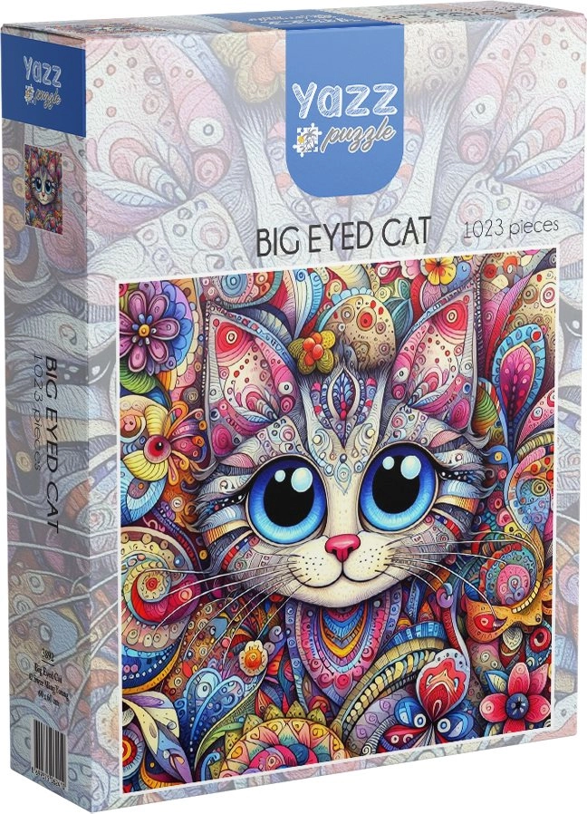 YAZZ puzzle kočka s velkýma očima (1023 dílků)