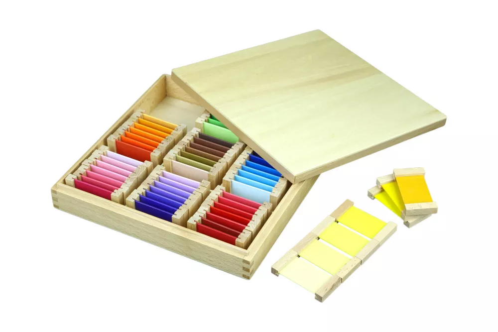 Barevné destičky 3 - Odstíny Montessori
