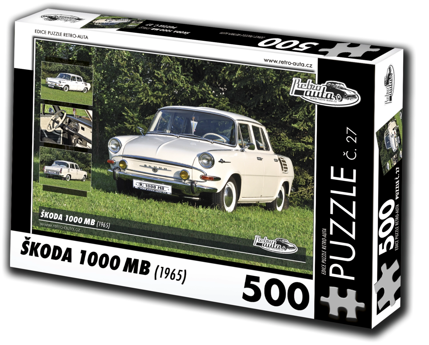 Retro auta puzzle Škoda 1000 MB 1965