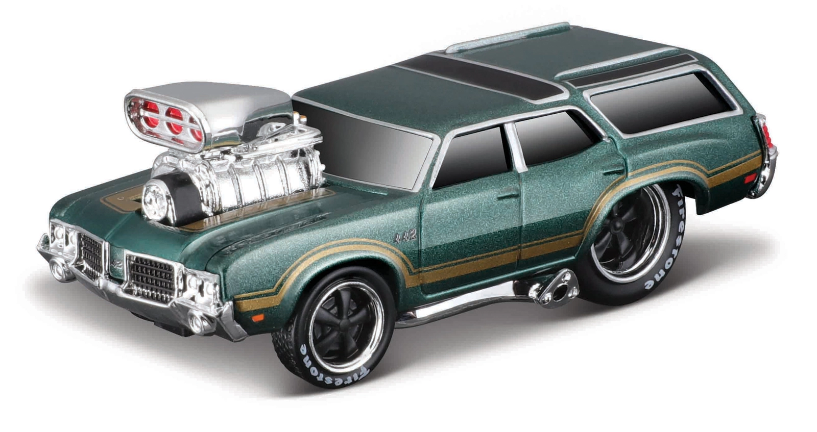 Levně MAISTO muscle Machines 1970 Oldsmobile Vista Cruiser 1:64
