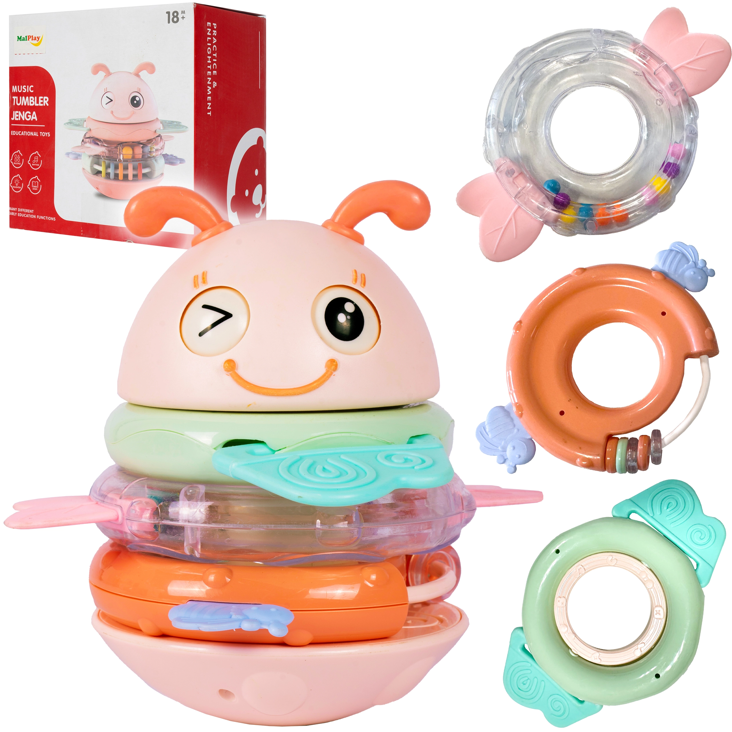 Věž s hudbou včelka – interaktivní hračka pro miminka