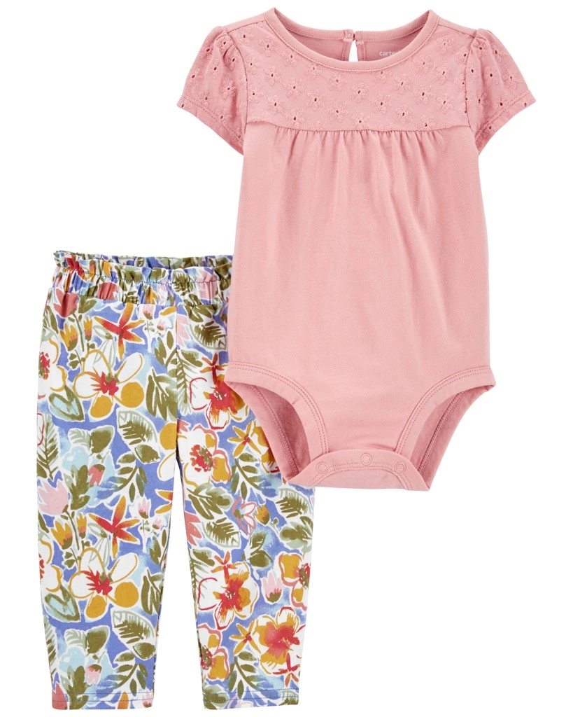 Levně Carter's Set 2dílný body kr. rukáv legíny Grey Pears holka