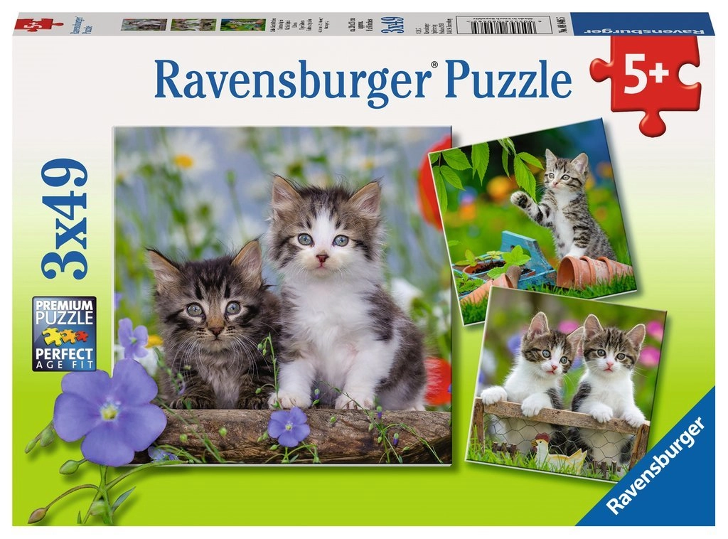 Ravensburger Koťata 3 x 49 dílků