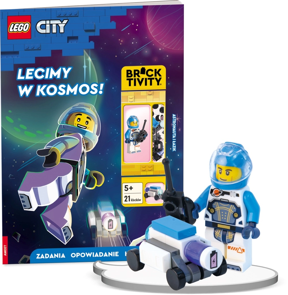 Lego City: letíme do vesmíru! interaktivní kniha s minifigurkou a vozítkem