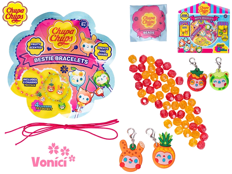 Chupa Chups voňavé náramky přátelství pro děti (2 ks)