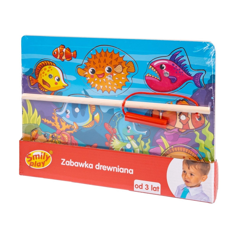 Dřevěné puzzle Rybářství, magnet