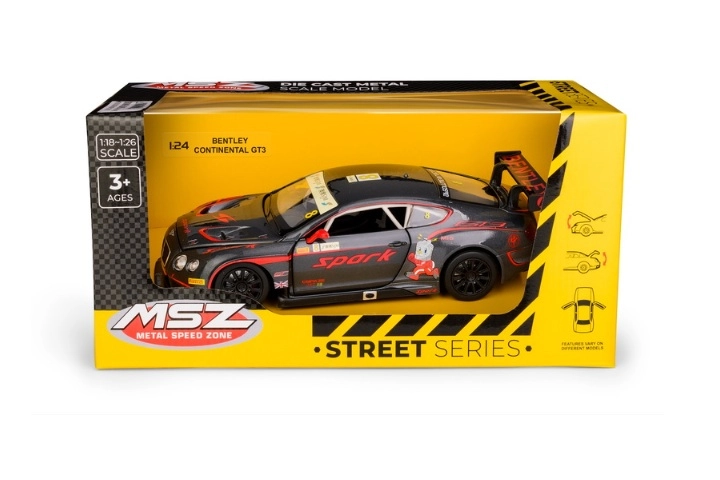 Sběratelský model Bentley Continental GT3 v měřítku 1:24, šedý