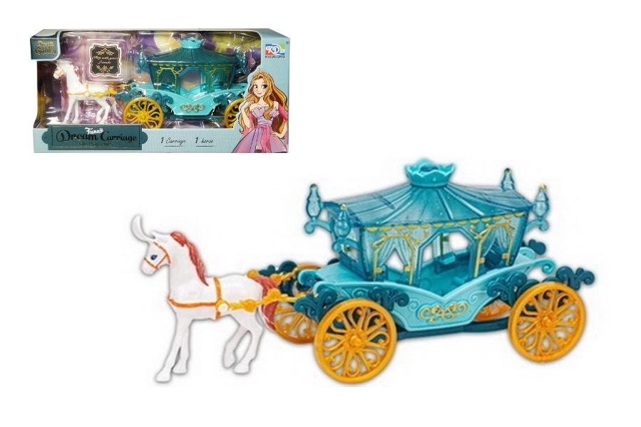 Kočár s koněm pro děti