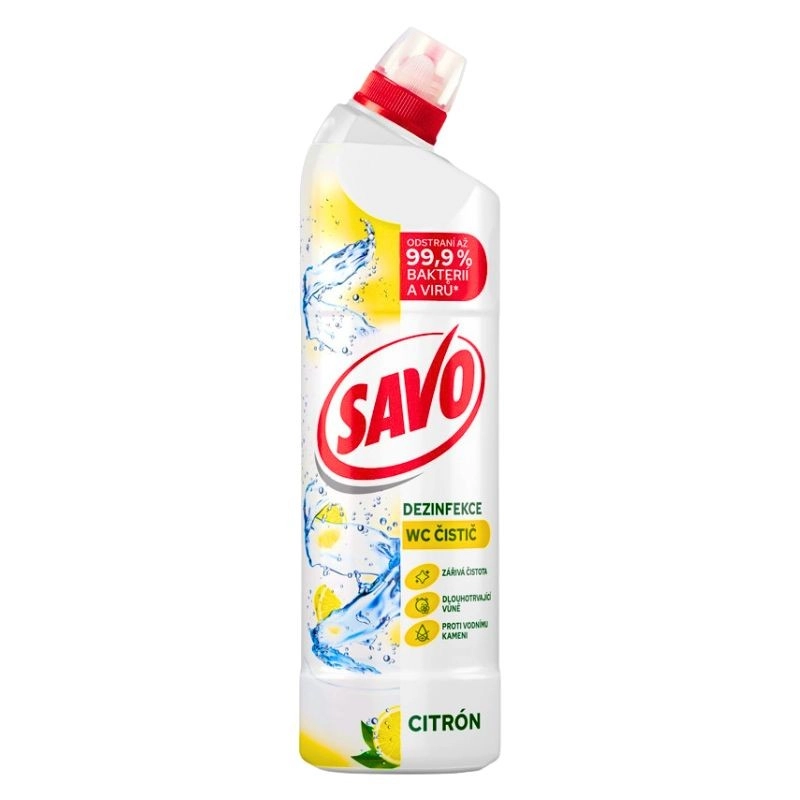 Čistič WC Savo citrus 3v1 - 750 ml